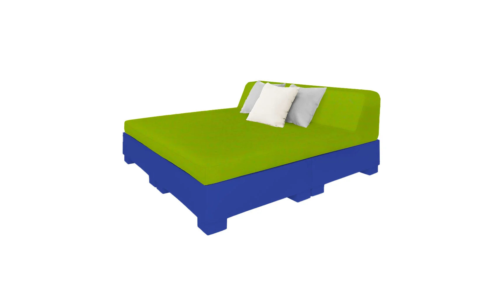 Ledge Lounger Affinity Square Sunbed with Backrest Cushions - Image 14