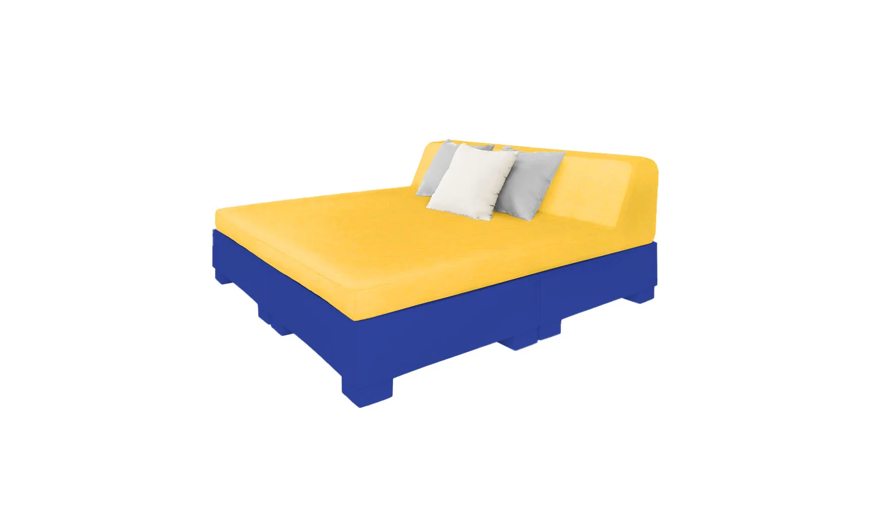 Ledge Lounger Affinity Square Sunbed with Backrest Cushions - Image 15