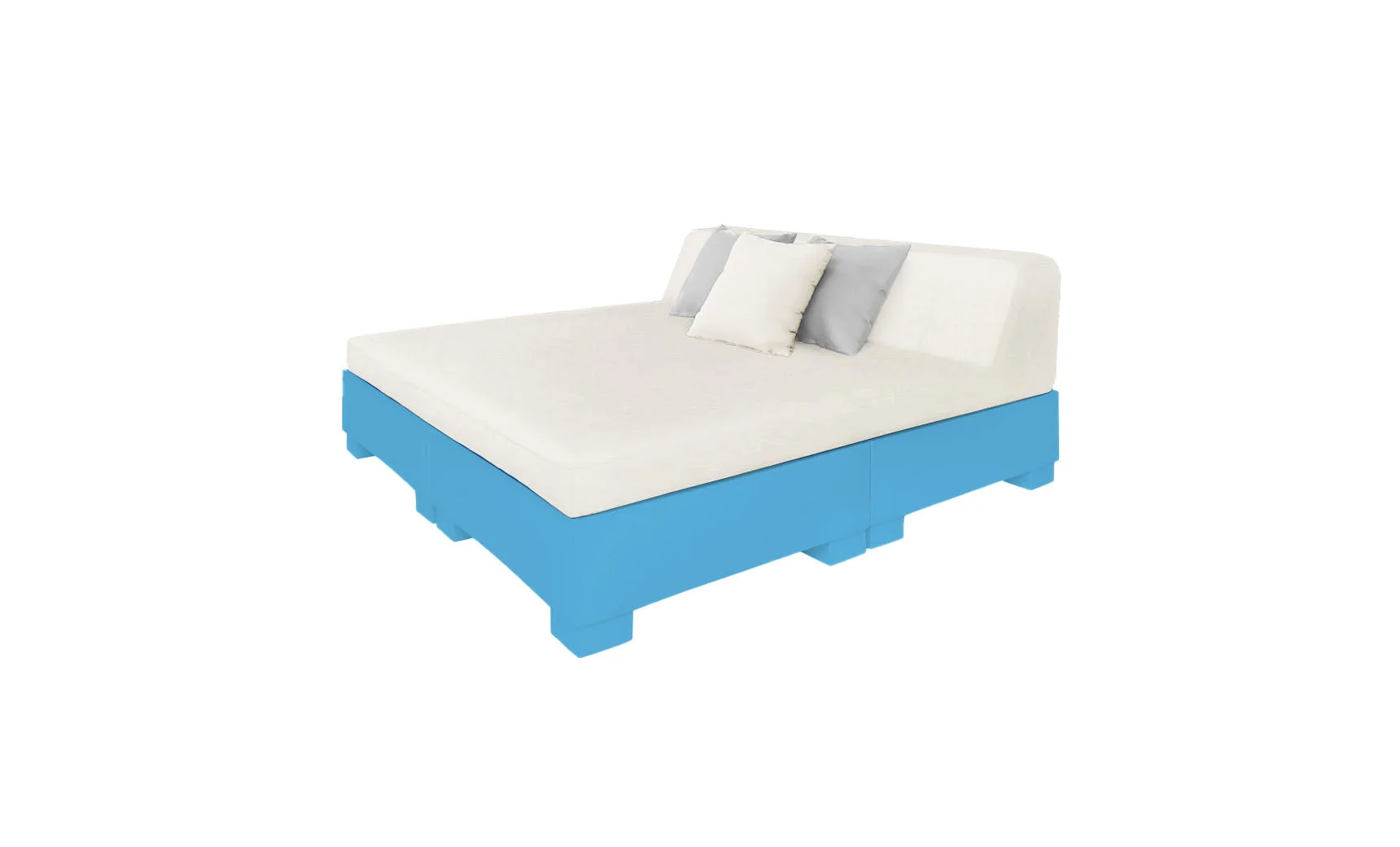 Ledge Lounger Affinity Square Sunbed with Backrest Cushions - Image 19