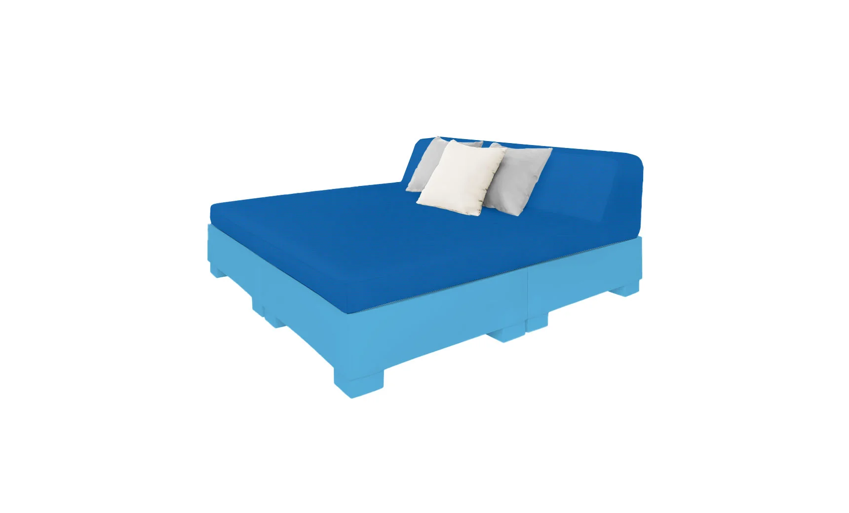 Ledge Lounger Affinity Square Sunbed with Backrest Cushions - Image 22