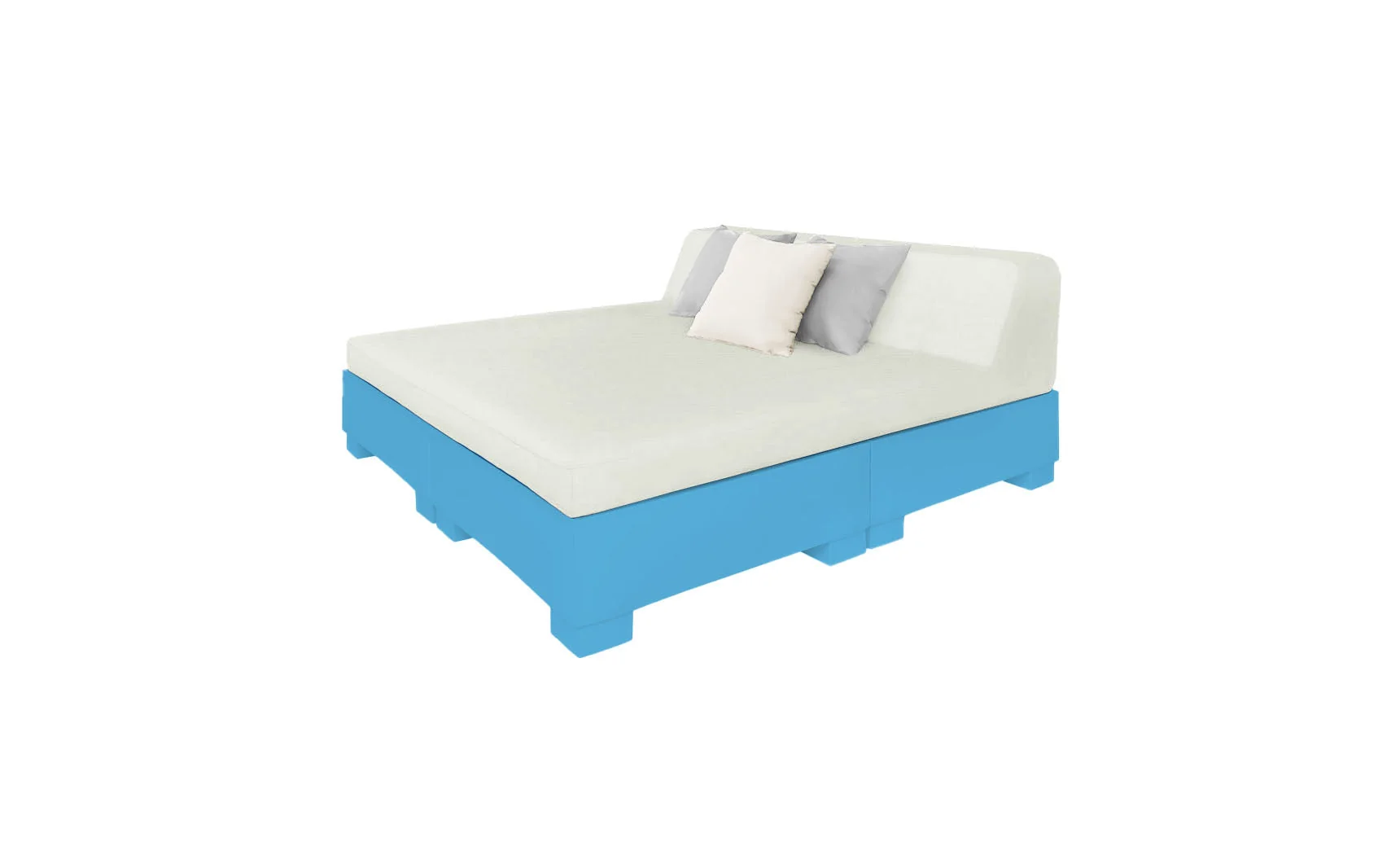 Ledge Lounger Affinity Square Sunbed with Backrest Cushions - Image 26