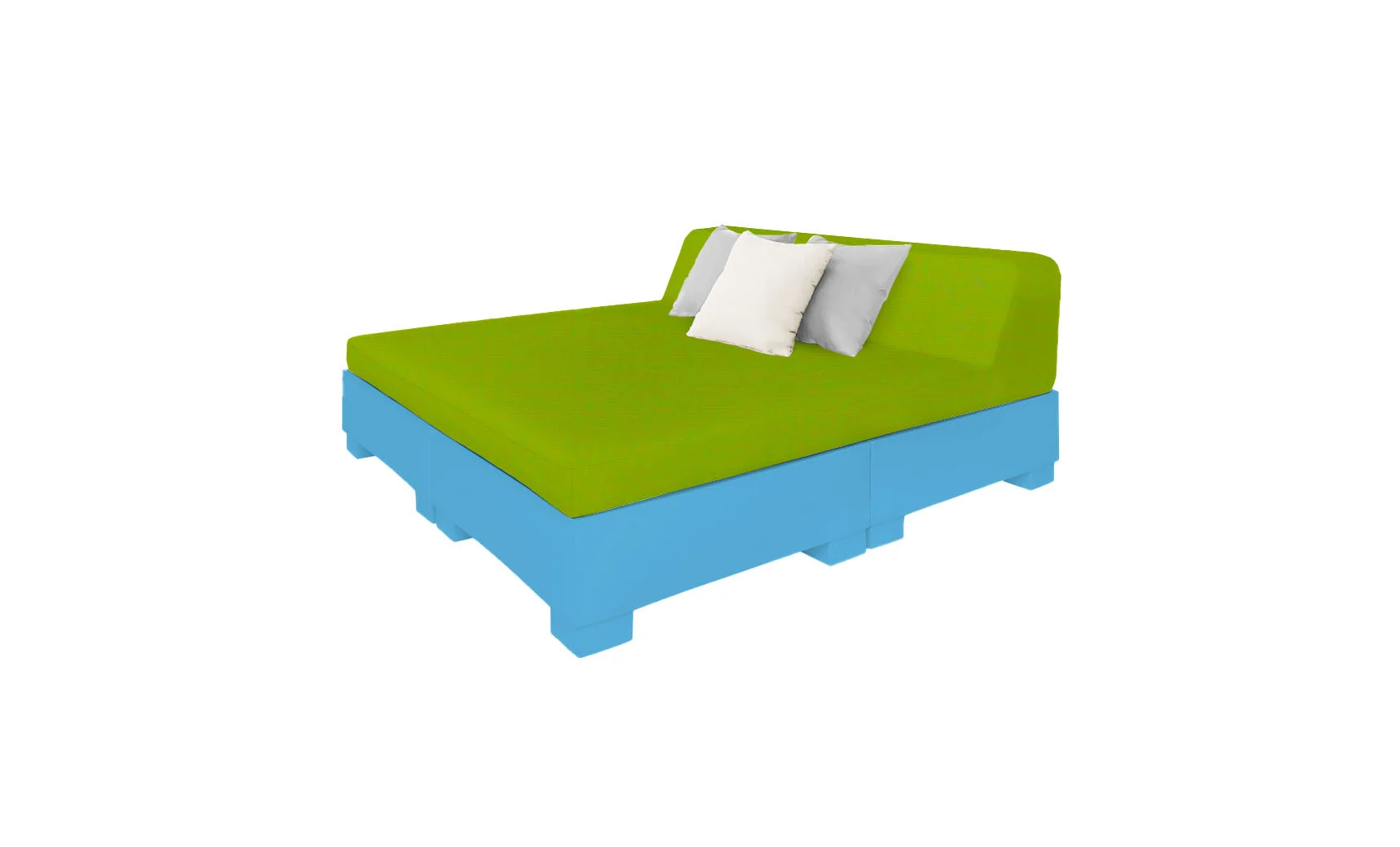 Ledge Lounger Affinity Square Sunbed with Backrest Cushions - Image 29