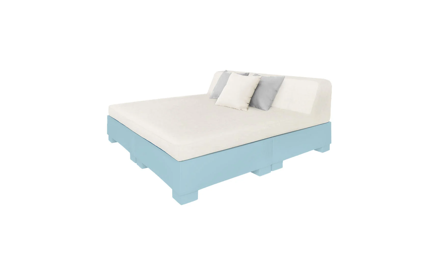 Ledge Lounger Affinity Square Sunbed with Backrest Cushions - Image 34