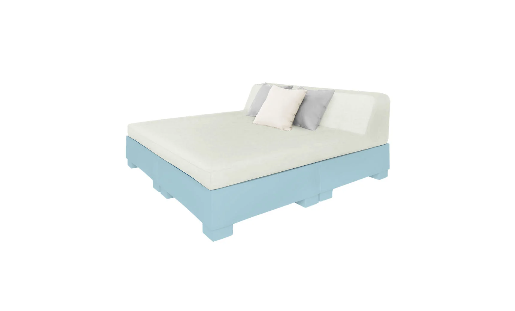 Ledge Lounger Affinity Square Sunbed with Backrest Cushions - Image 41