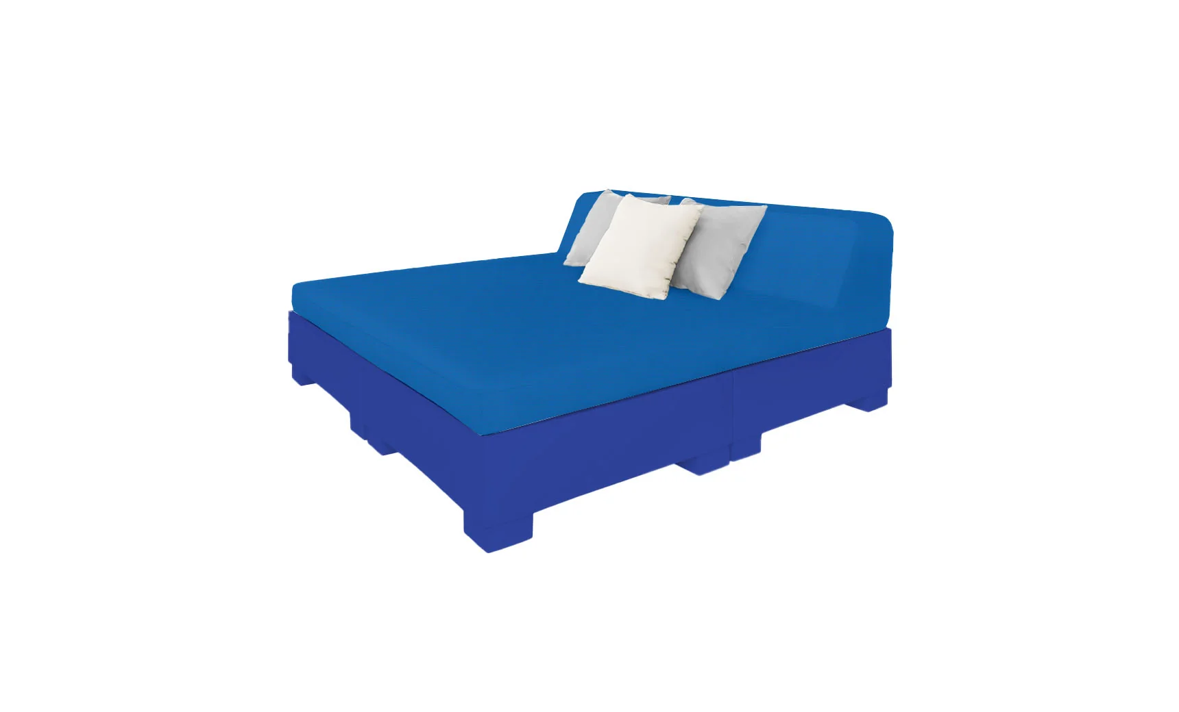 Ledge Lounger Affinity Square Sunbed with Backrest Cushions - Image 7