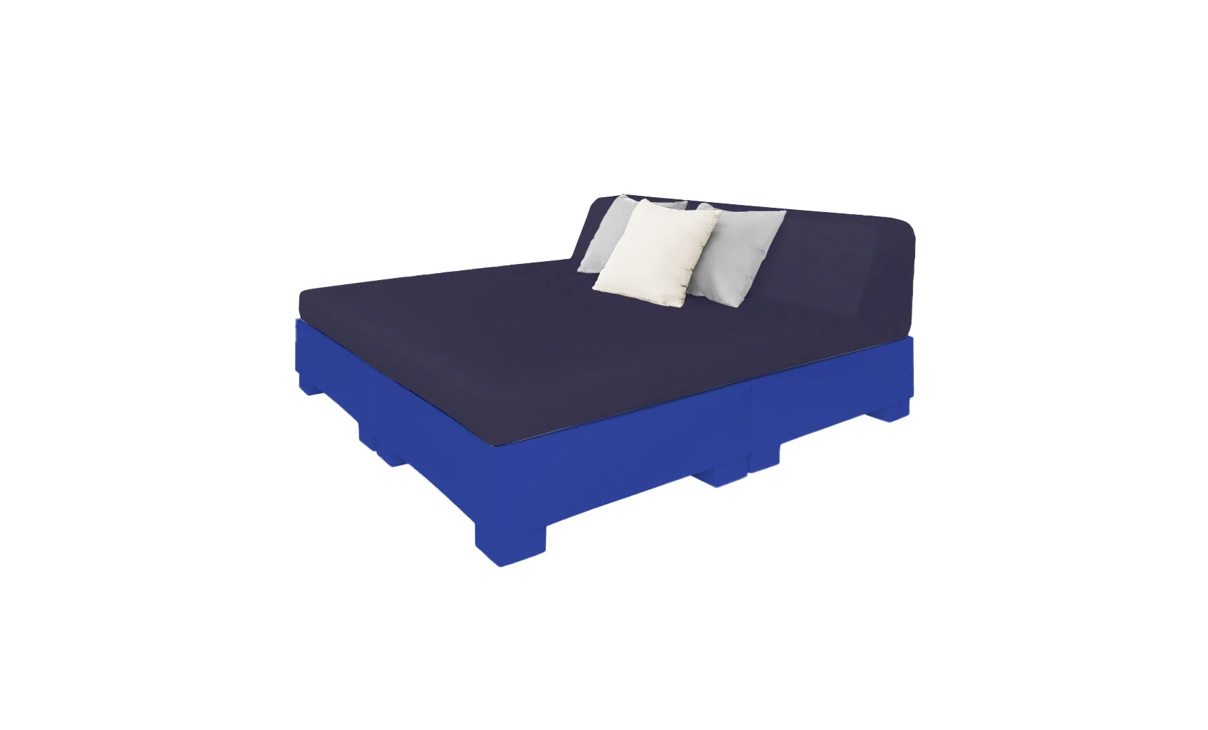 Ledge Lounger Affinity Square Sunbed with Backrest Cushions - Image 8