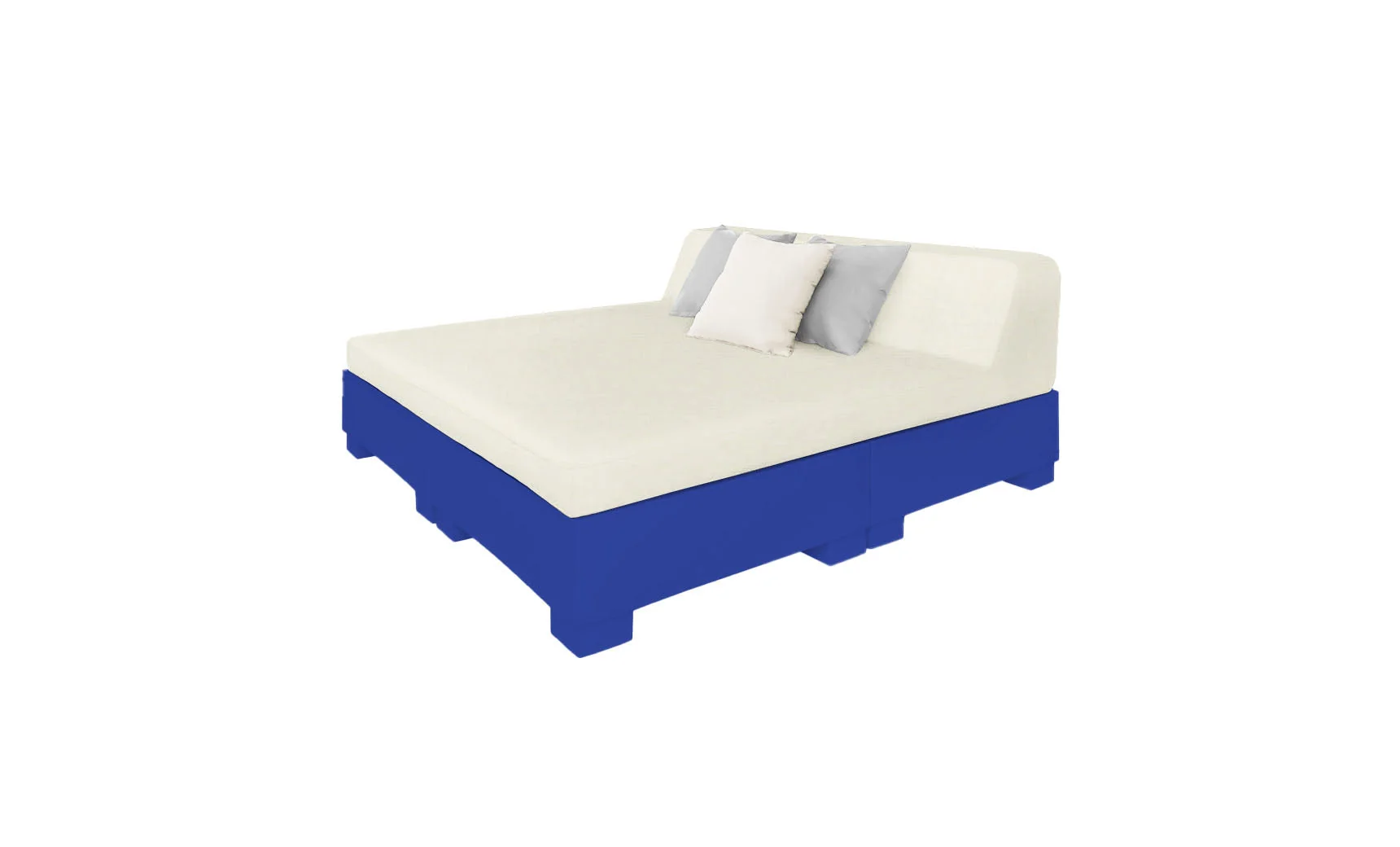 Ledge Lounger Affinity Square Sunbed with Backrest Cushions - Image 9