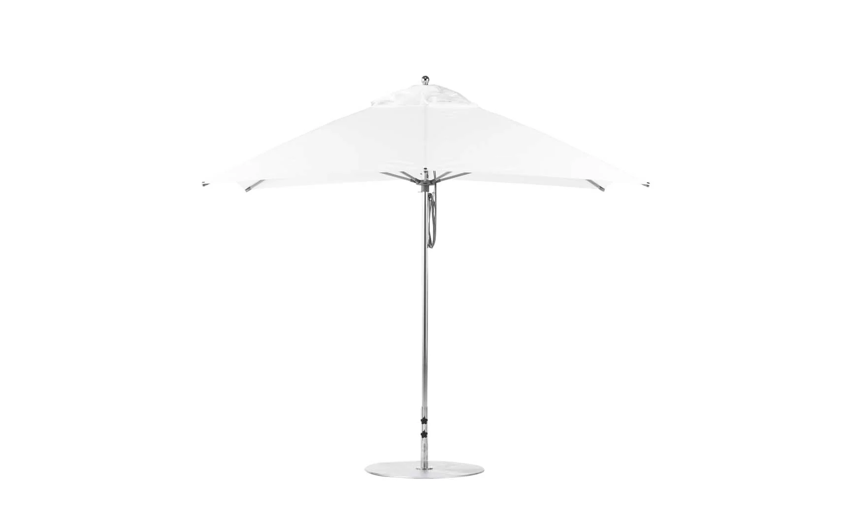 Ledge Lounger Essential Fiberglass Umbrella - 10' Square Pulley - Image 12