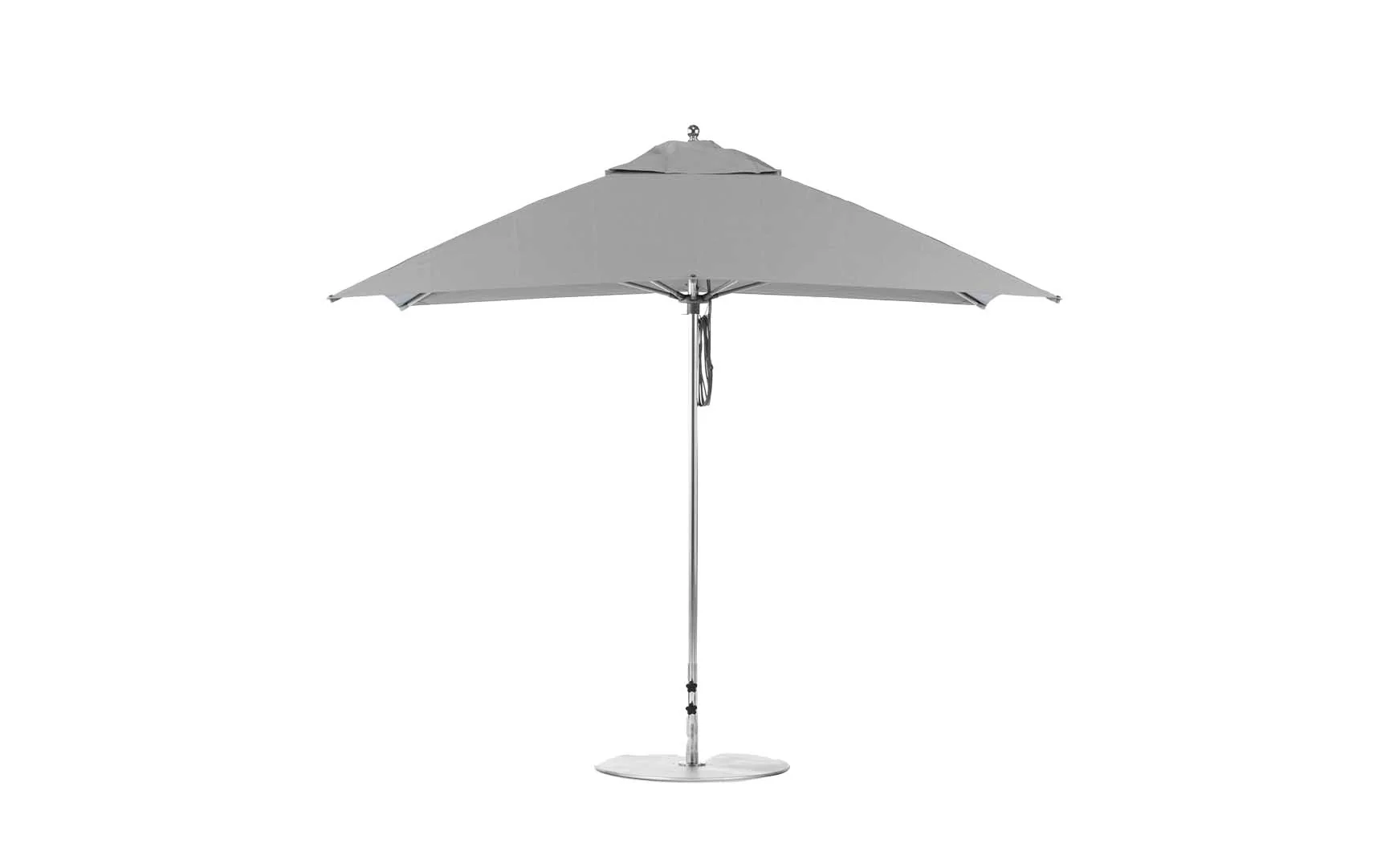 Ledge Lounger Essential Fiberglass Umbrella - 10' Square Pulley - Image 13