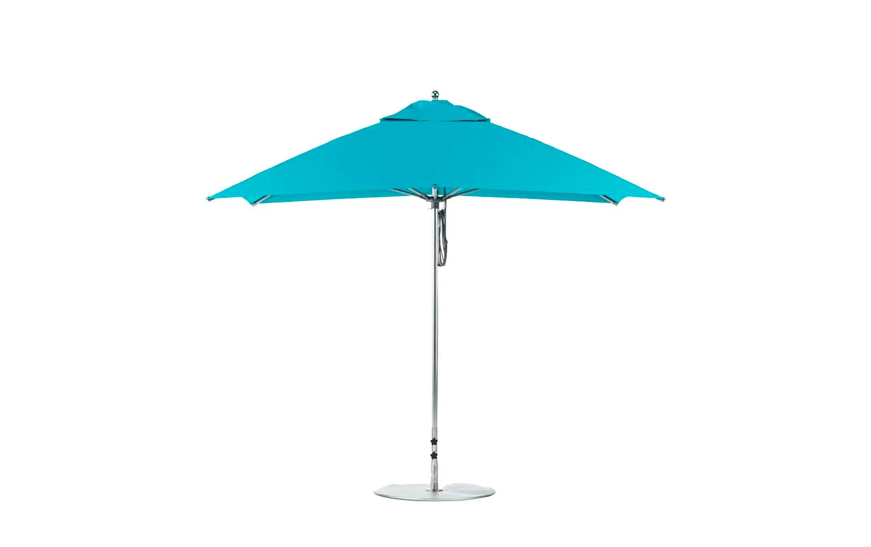 Ledge Lounger Essential Fiberglass Umbrella - 10' Square Pulley - Image 14