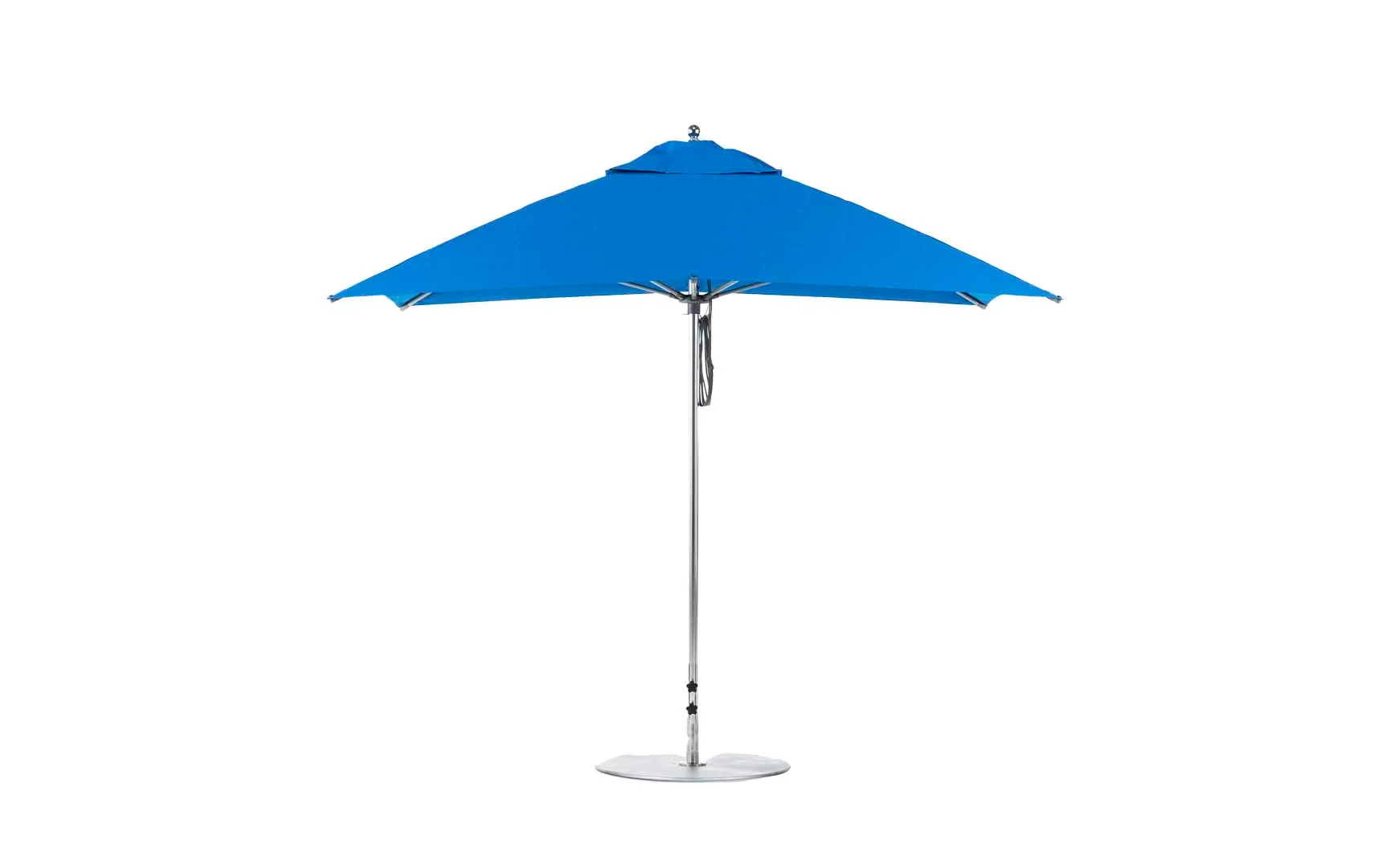 Ledge Lounger Essential Fiberglass Umbrella - 10' Square Pulley - Image 15