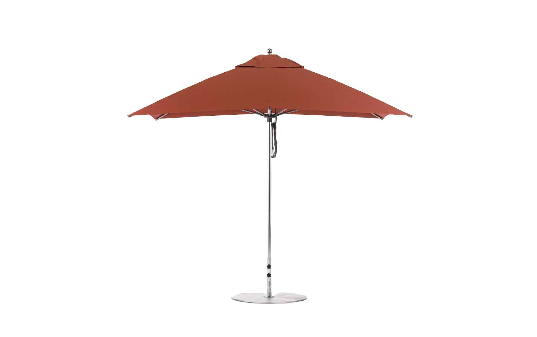 Ledge Lounger Essential Fiberglass Umbrella - 10' Square Pulley - Image 19
