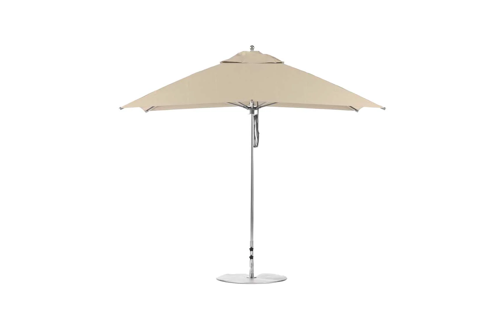 Ledge Lounger Essential Fiberglass Umbrella - 10' Square Pulley - Image 2