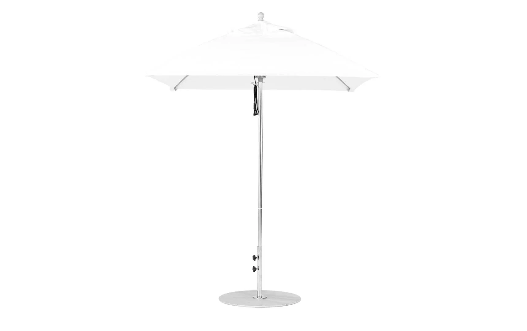 Ledge Lounger Essential Fiberglass Umbrella - 6.5' Square Pulley - Image 12