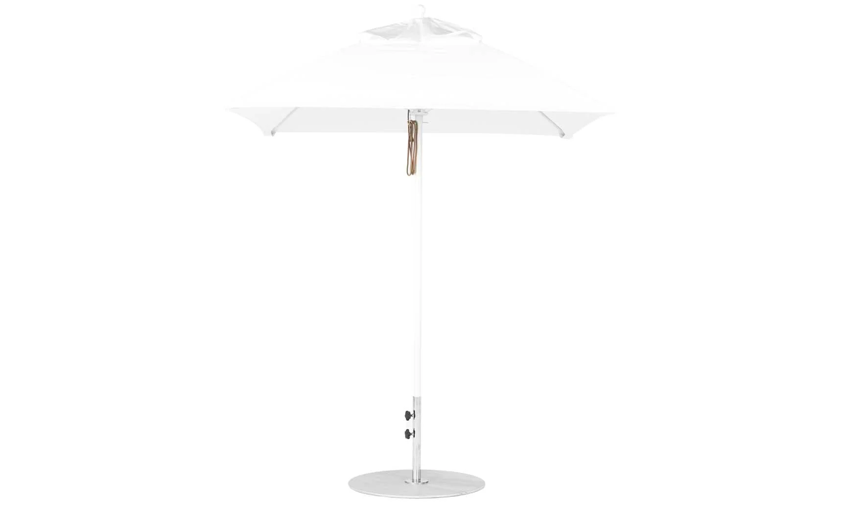 Ledge Lounger Essential Fiberglass Umbrella - 6.5' Square Pulley - Image 14