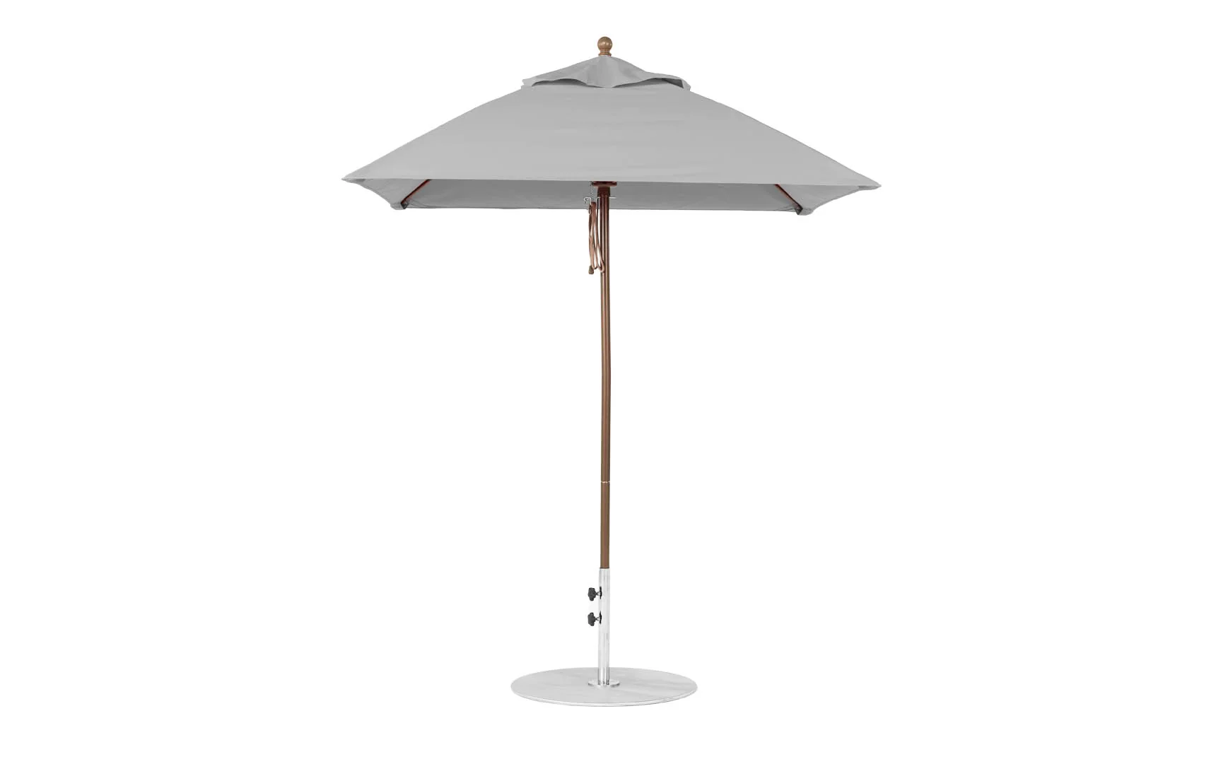 Ledge Lounger Essential Fiberglass Umbrella - 6.5' Square Pulley - Image 21