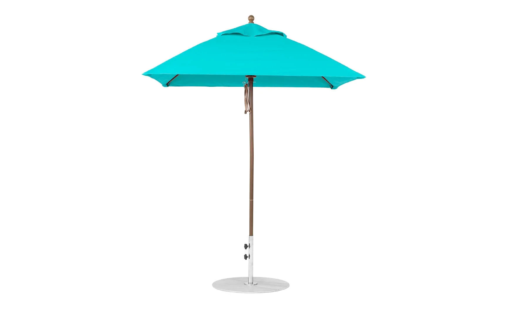 Ledge Lounger Essential Fiberglass Umbrella - 6.5' Square Pulley - Image 26