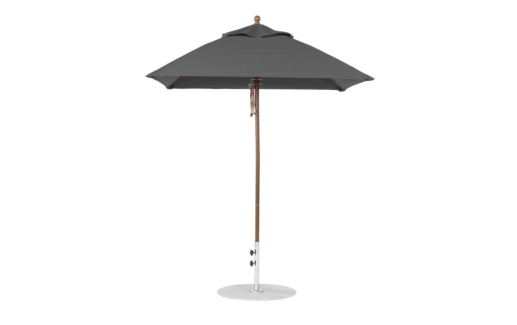 Ledge Lounger Essential Fiberglass Umbrella - 6.5' Square Pulley - Image 46