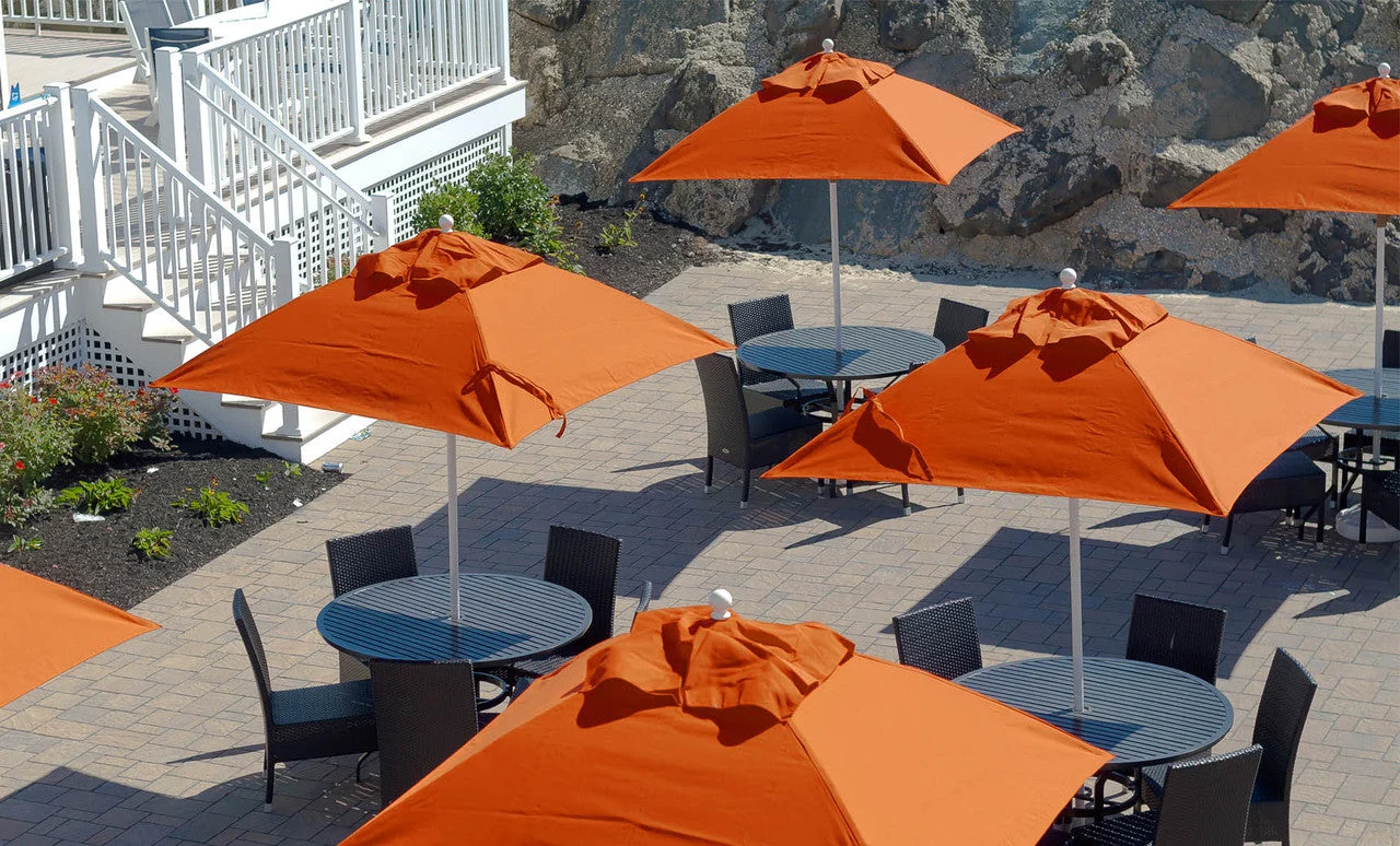 Ledge Lounger Essential Fiberglass Umbrella - 7.5' Square Crank Auto Tilt - Image 6