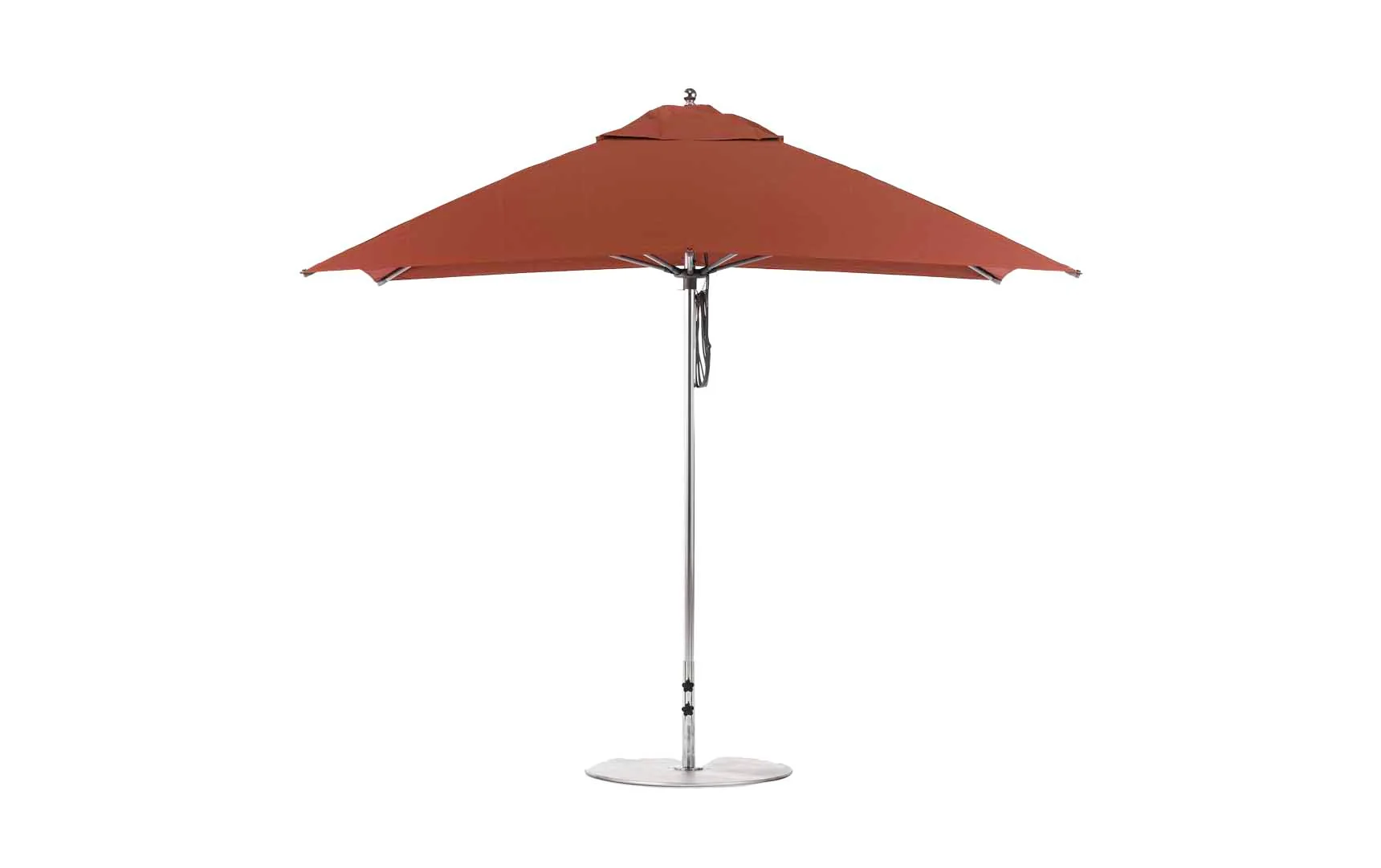 Ledge Lounger Essential Fiberglass Umbrella - 8.5' Rectangle Pulley - Image 19