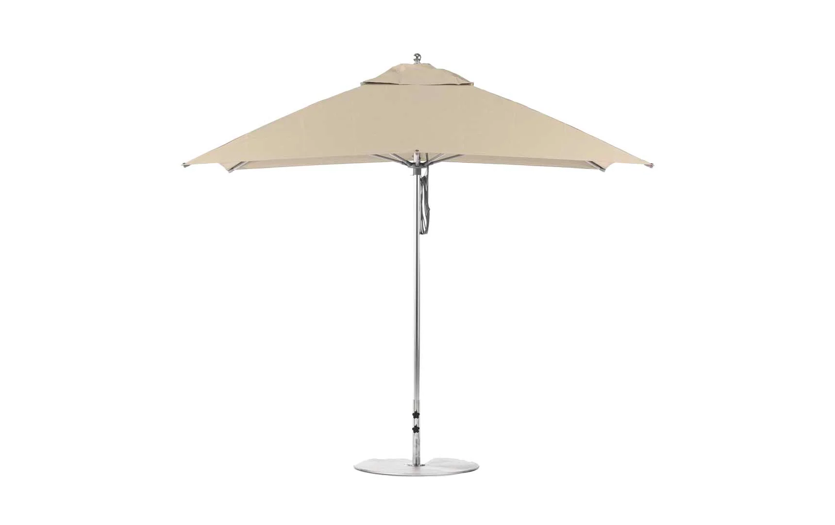 Ledge Lounger Essential Fiberglass Umbrella - 8.5' Rectangle Pulley - Image 2