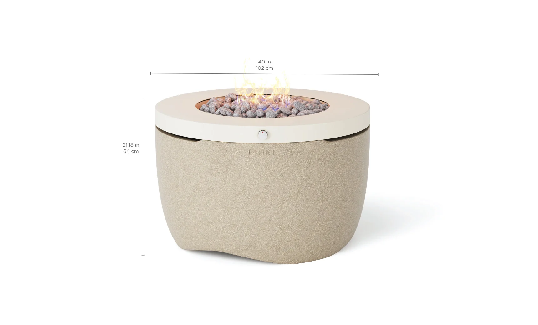 Ledge Lounger Halo Firepit - Image 17