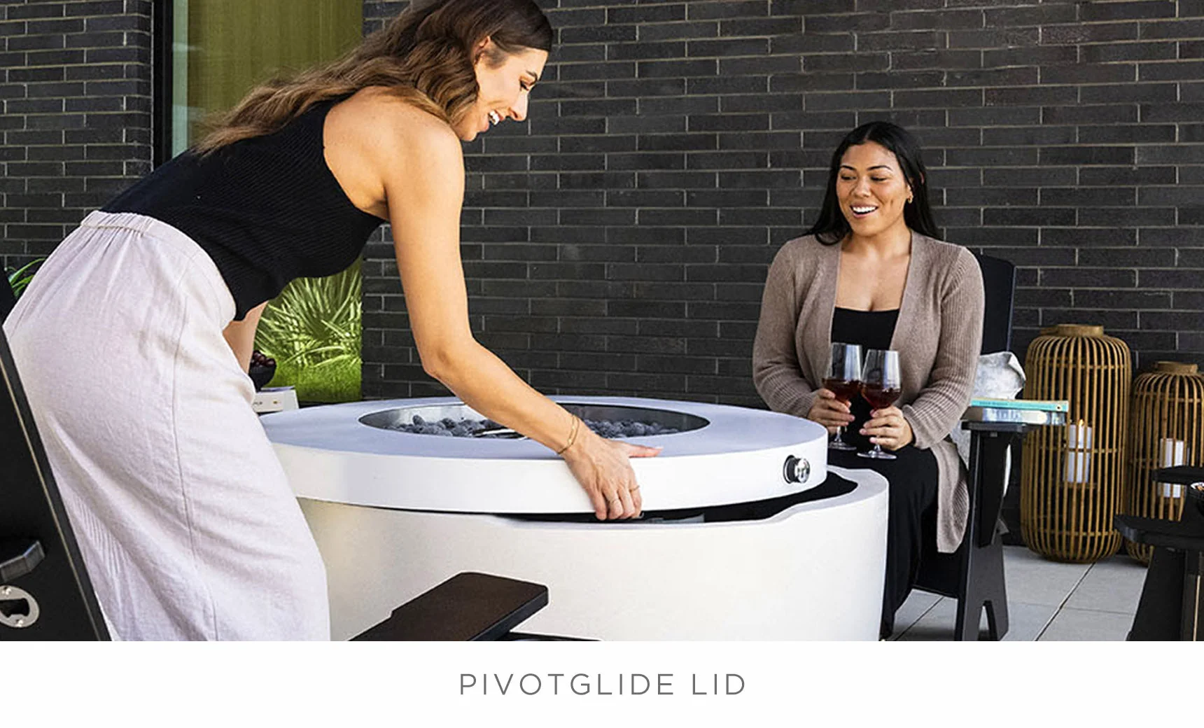 Ledge Lounger Halo Firepit - Image 4