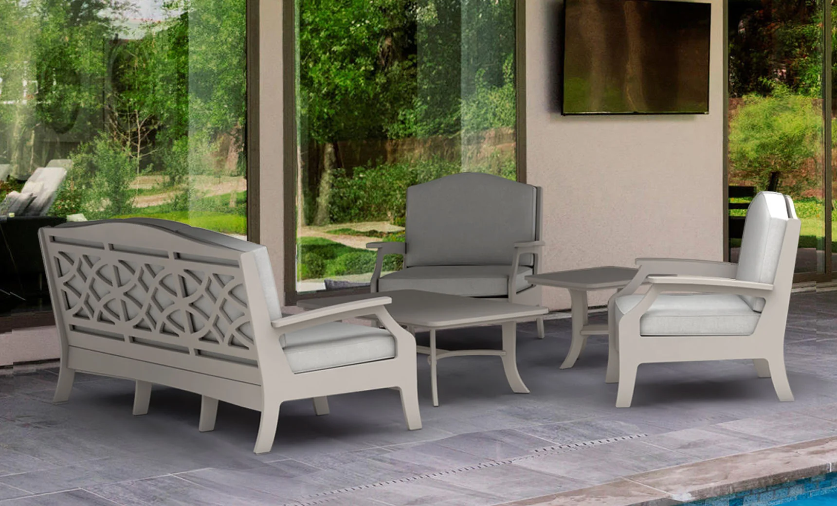Ledge Lounger Legacy Square Side Table - Image 2