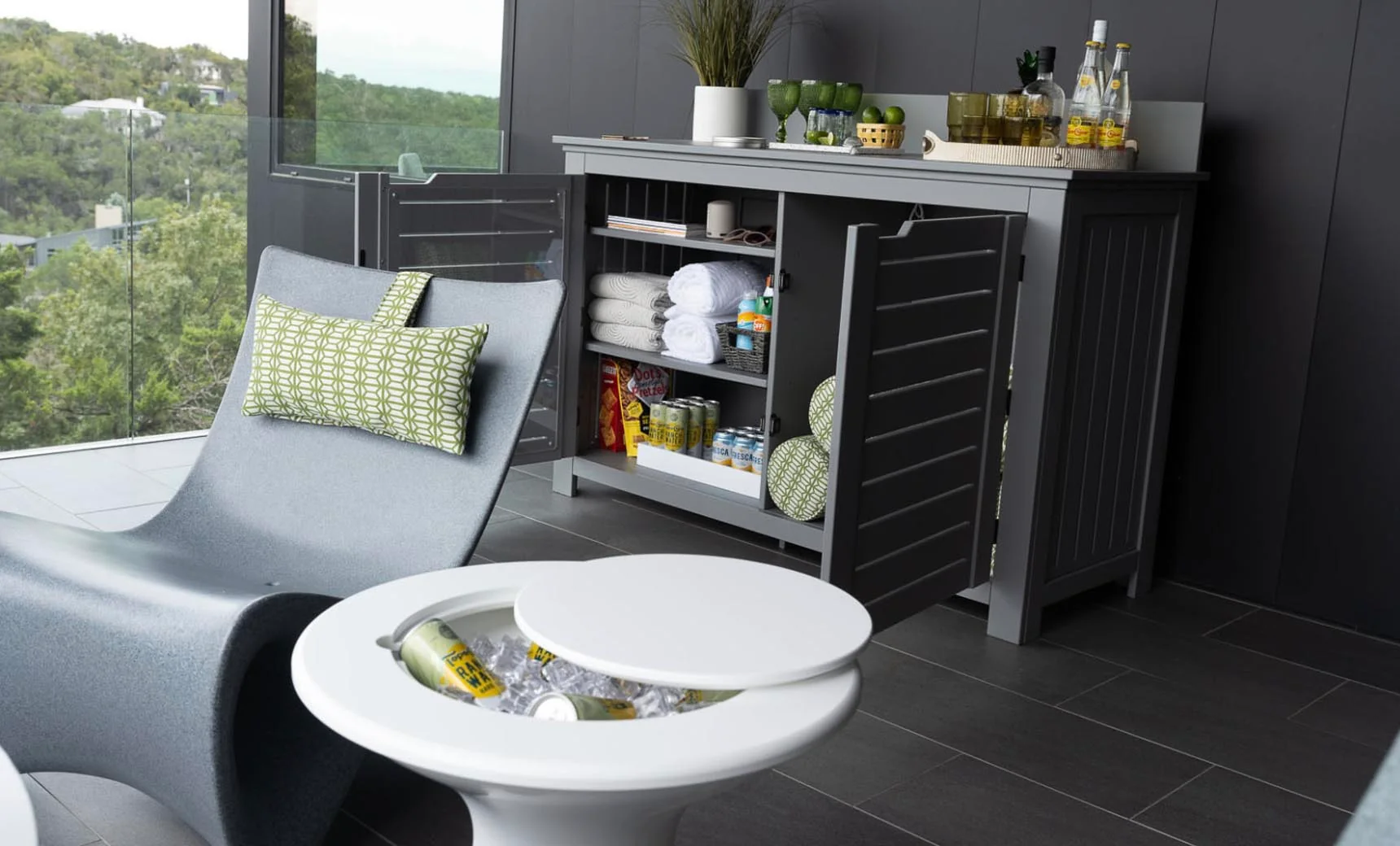 Ledge Lounger Mainstay Bar Credenza - Image 10