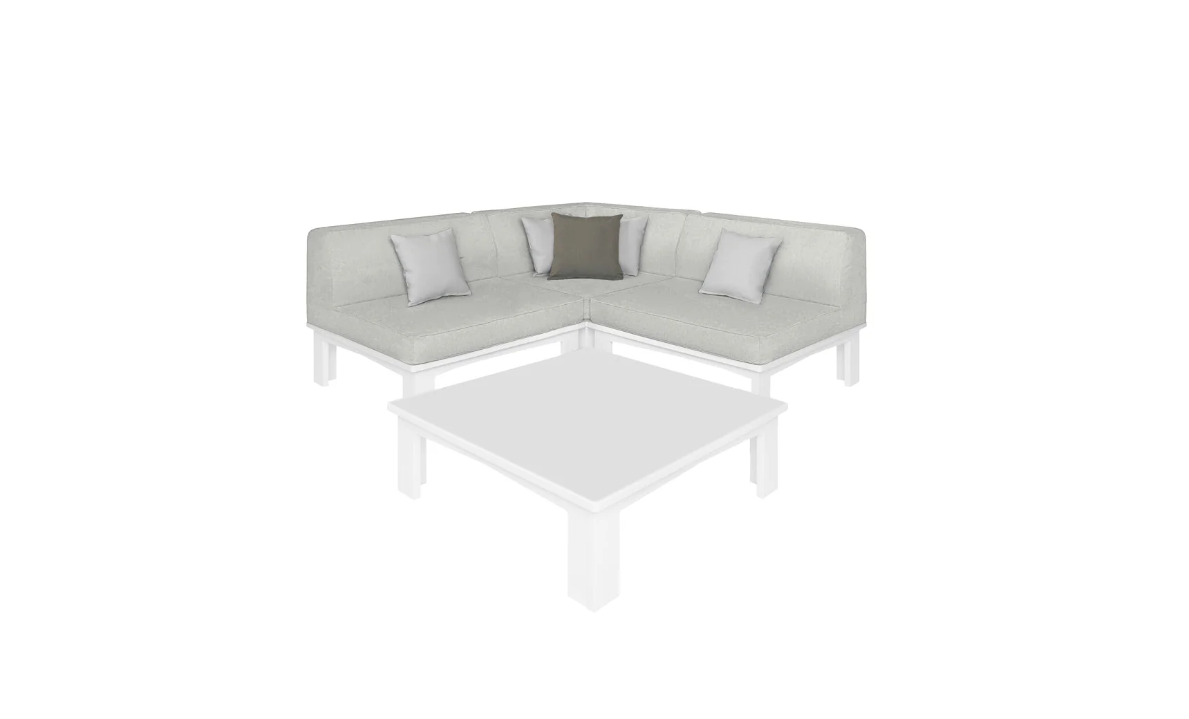 Ledge Lounger Mainstay Sectional 4 Piece Diamond - Image 2