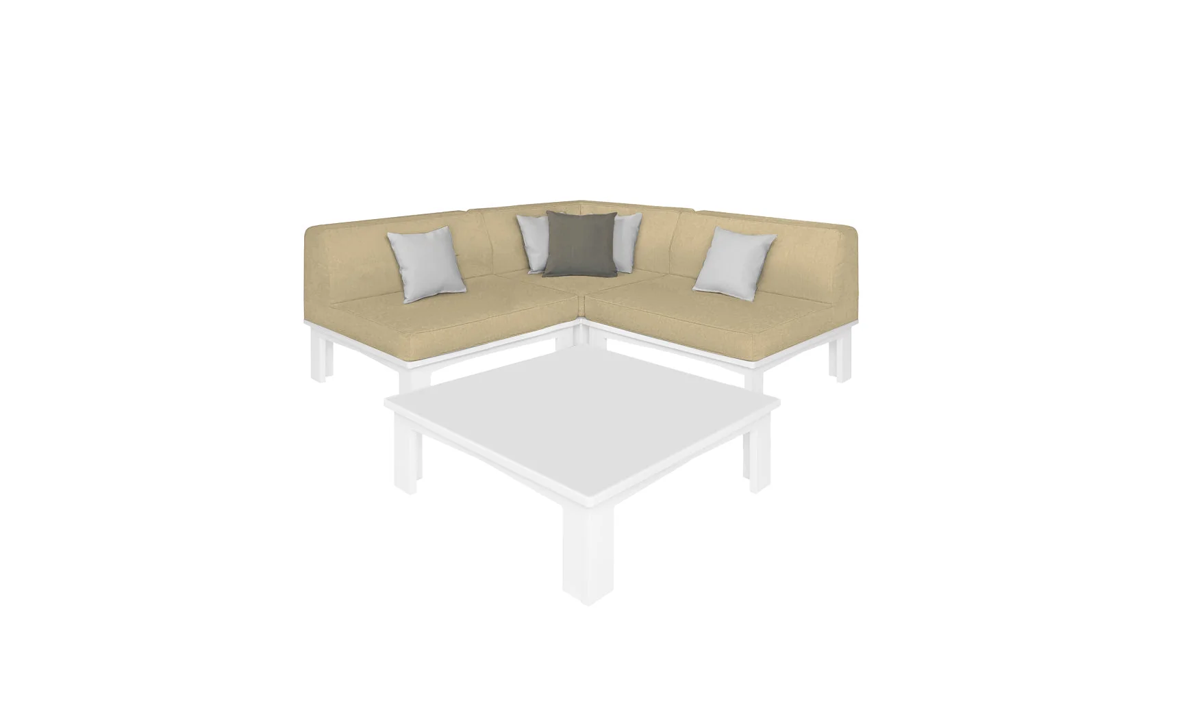 Ledge Lounger Mainstay Sectional 4 Piece Diamond - Image 3