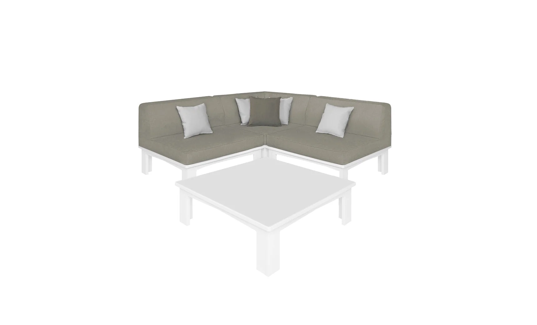 Ledge Lounger Mainstay Sectional 4 Piece Diamond - Image 4