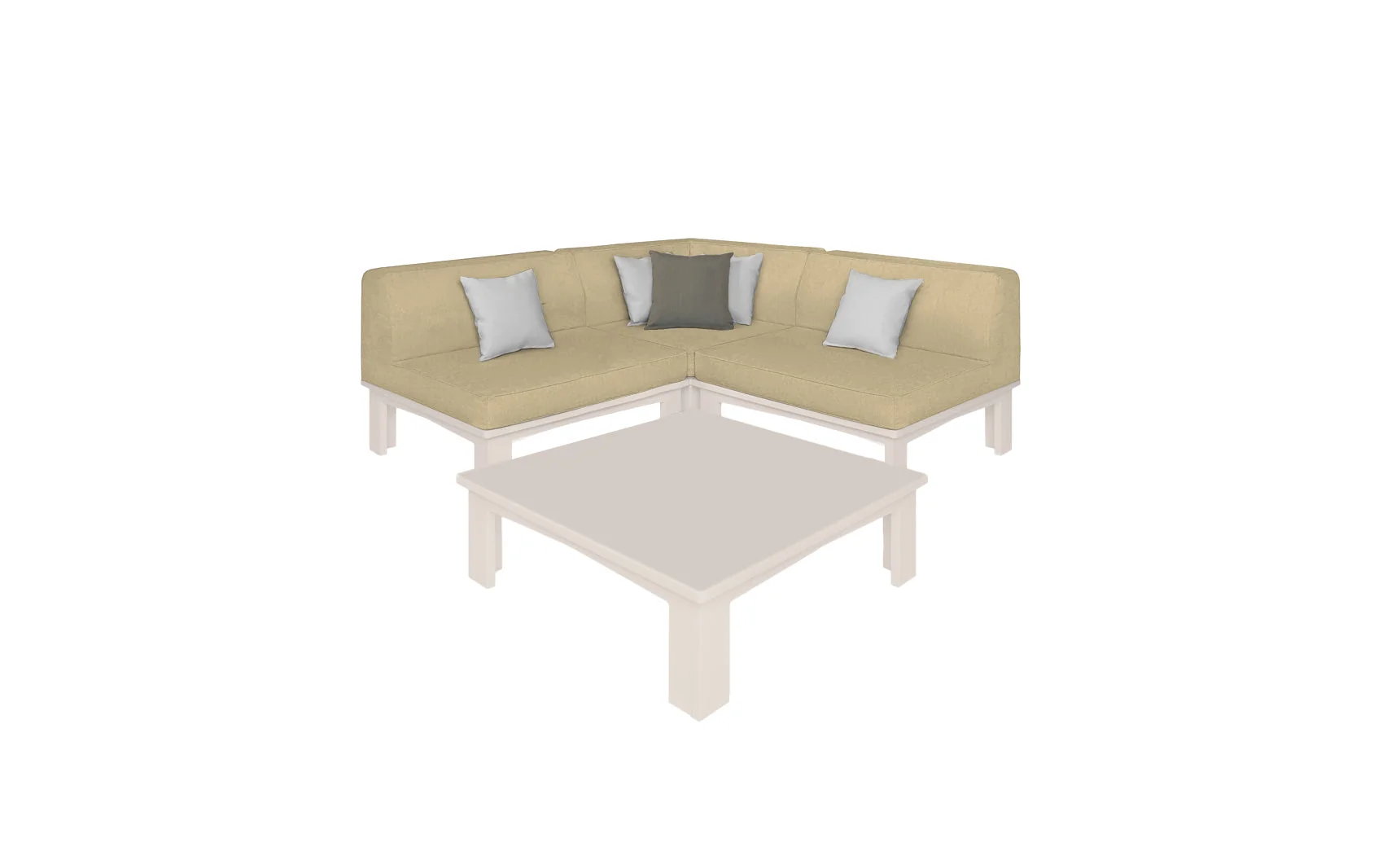 Ledge Lounger Mainstay Sectional 4 Piece Diamond - Image 9
