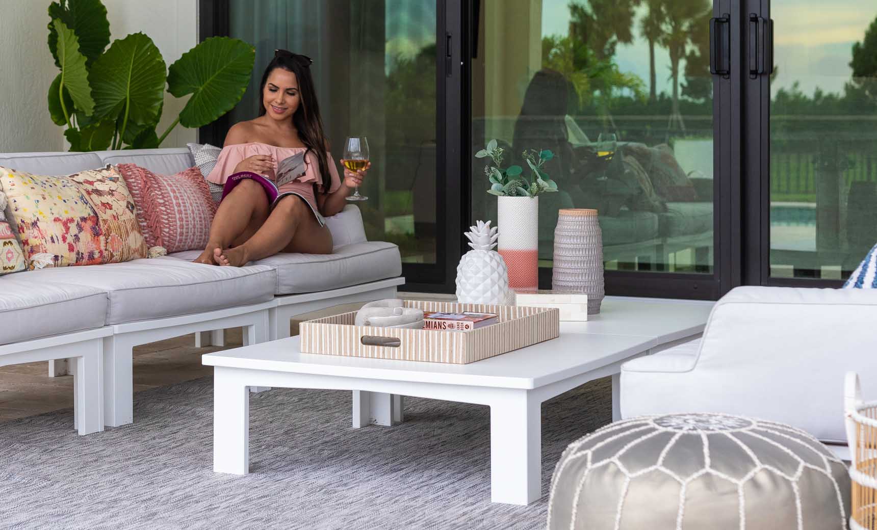 Ledge Lounger Mainstay Square Coffee Table - Image 4