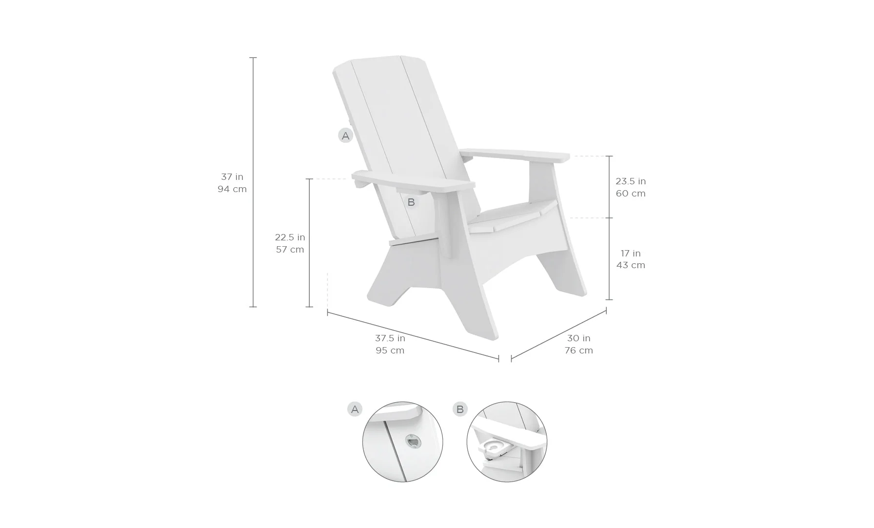 Ledge Lounger Mainstay Ultimate Adirondack - Image 10
