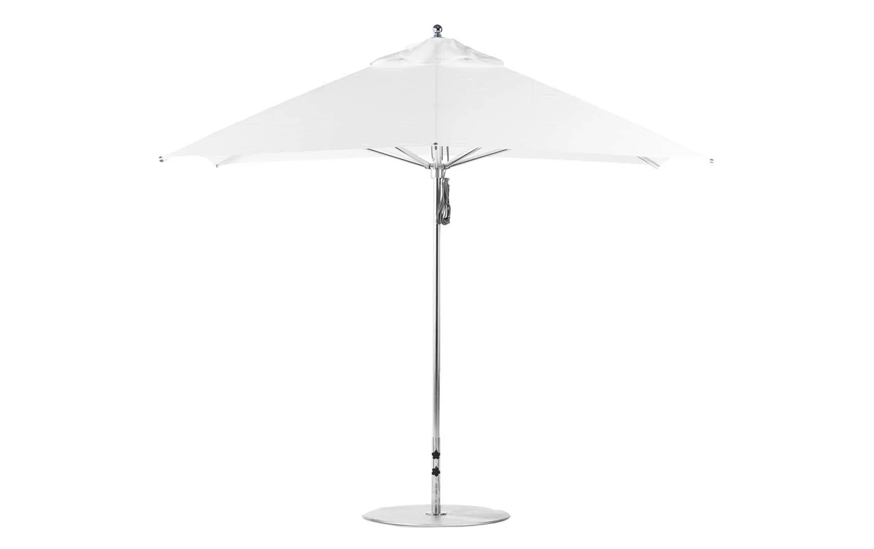 Ledge Lounger Premier Aluminum Umbrella - 10' Square Pulley - Image 8