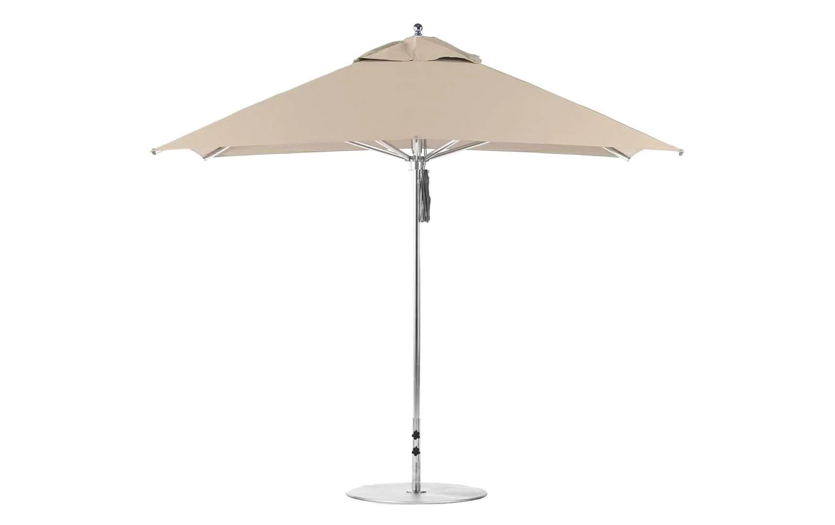 Ledge Lounger Premier Aluminum Umbrella - 10' Square Pulley - Image 9