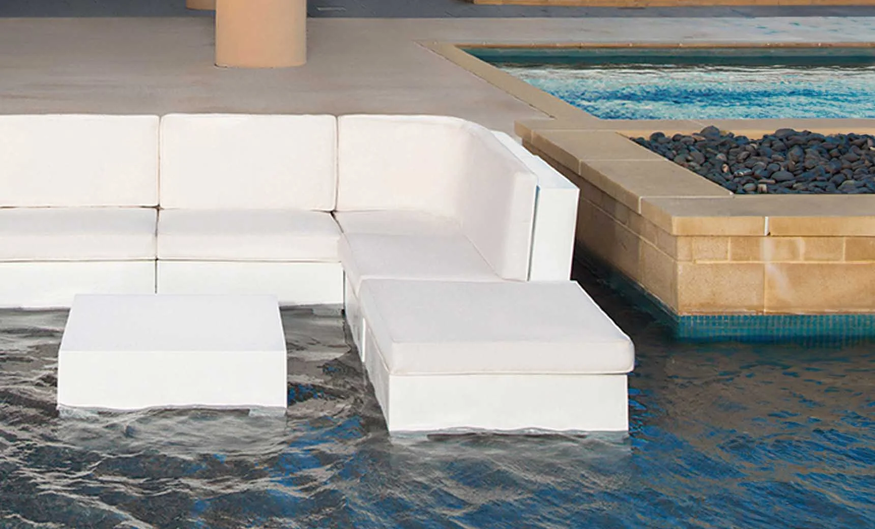 Ledge Lounger Signature Sectional Ottoman - Image 3