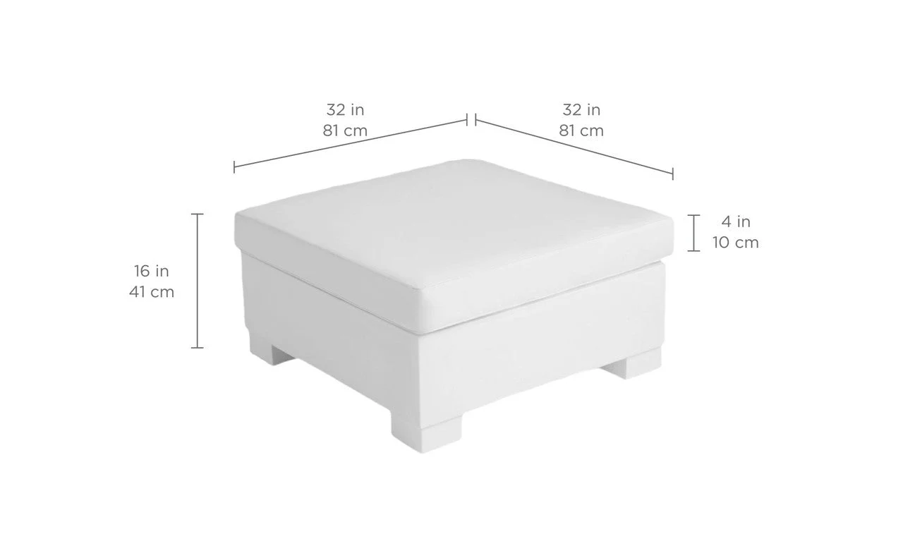 Ledge Lounger Signature Sectional Ottoman - Image 6
