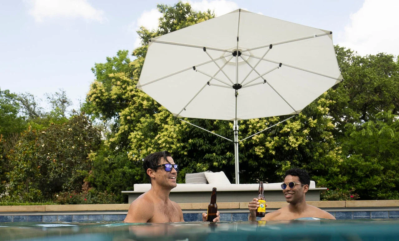 Ledge Lounger Ultra Cantilever Umbrella - 9' Square - Image 3