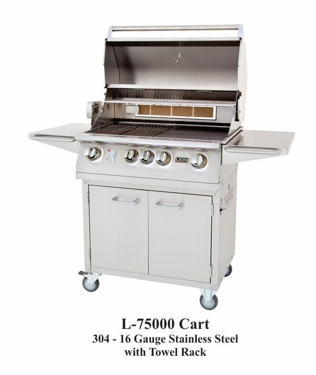 Lion Premium Grills Freestanding 32-Inch 4-Burner Gas Grill – L75000 - Image 2