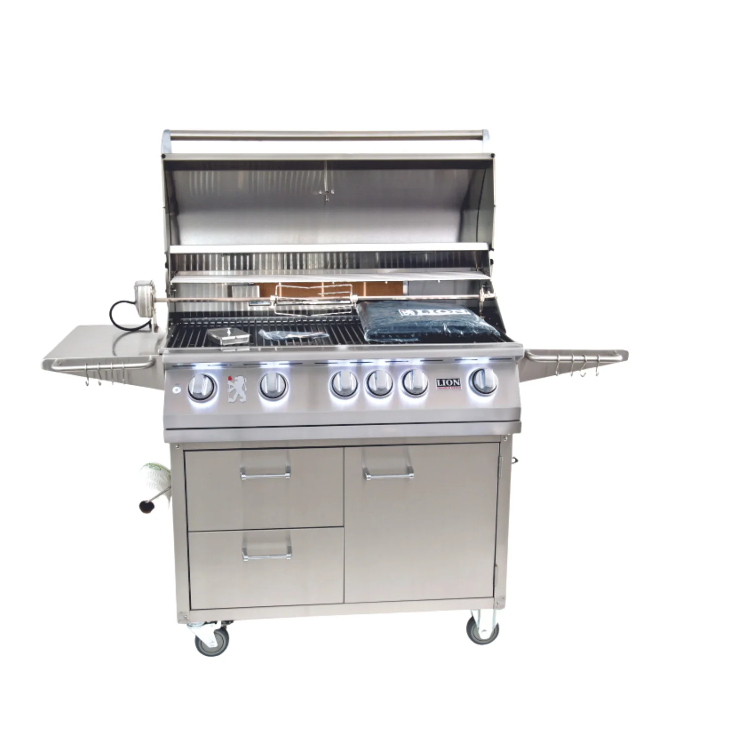 Lion Premium Grills Freestanding 40-Inch 5-Burner Gas Grill – L90000 - Image 2