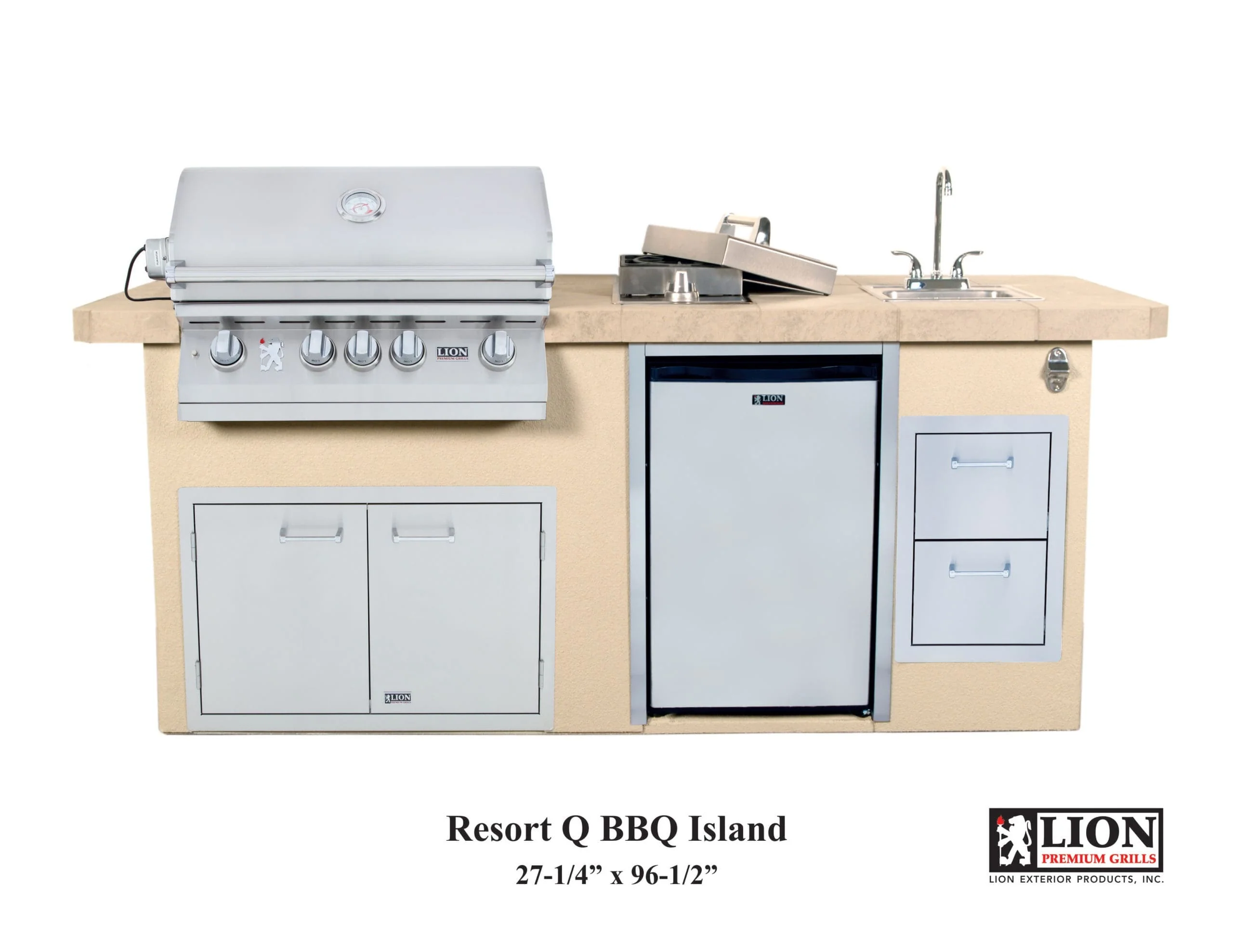 Lion Premium Grills Resort Q BBQ Island - Image 5