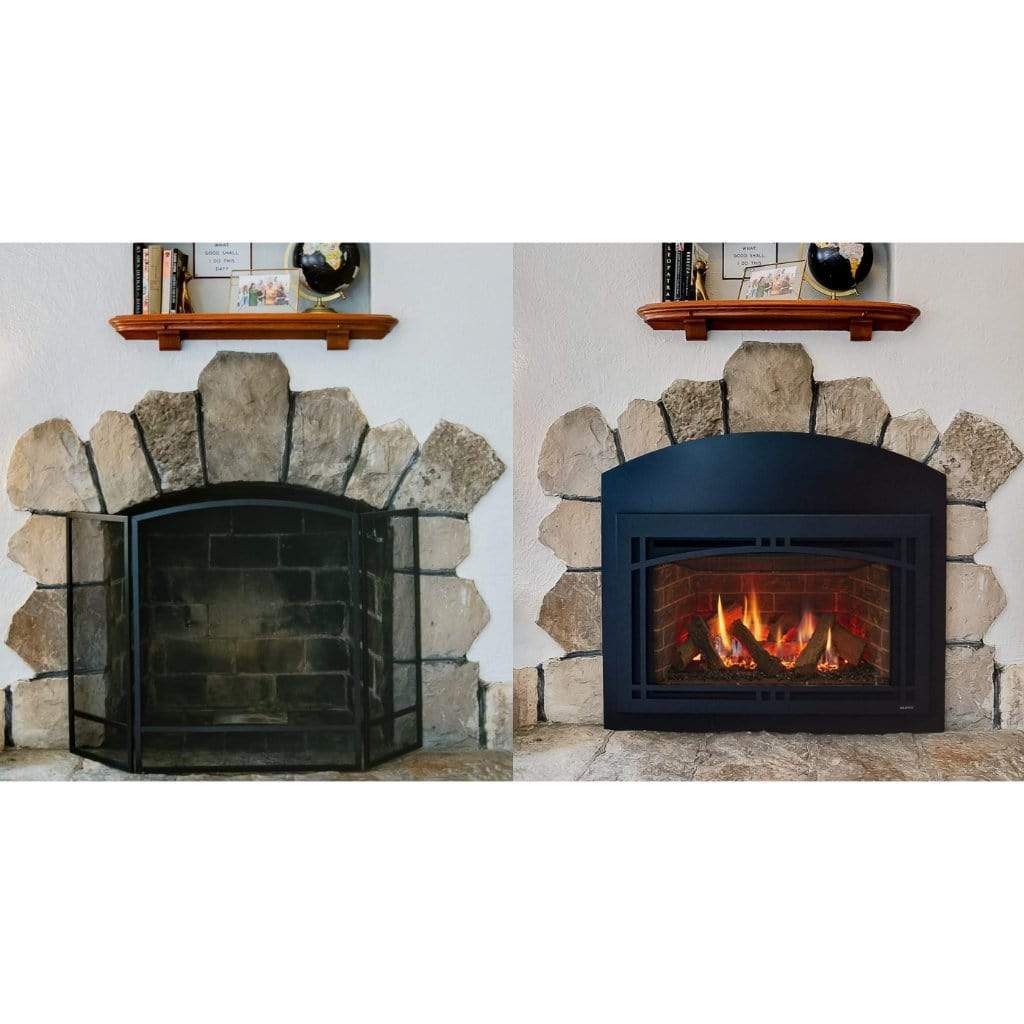 Majestic 25in Ruby Direct Vent Gas Fireplace Insert with Intellifire Touch Ignition System - Image 5