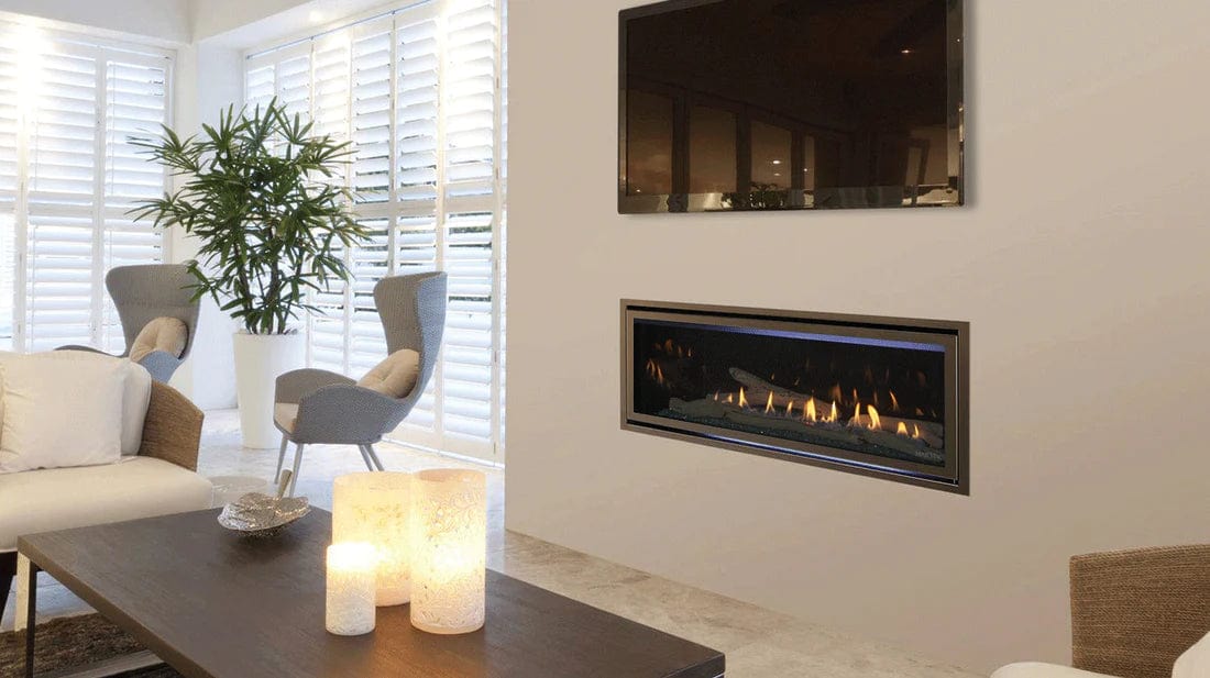 Majestic 32in Jade Linear Direct Vent Gas Fireplace with IntelliFire Touch Ignition System - Image 2