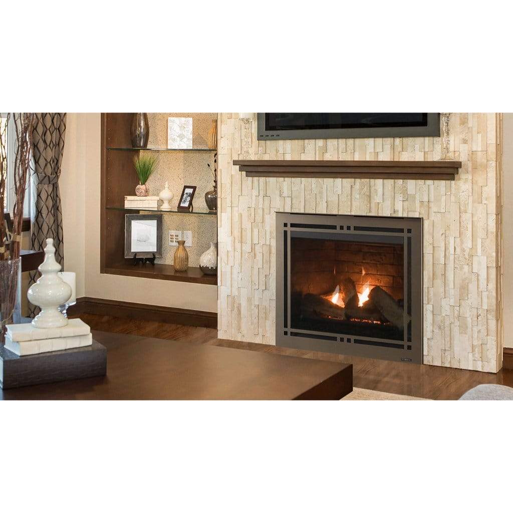 Majestic 42in Meridian Platinum Direct Vent Gas Fireplace with Intellifire Touch Ignition System - Image 4
