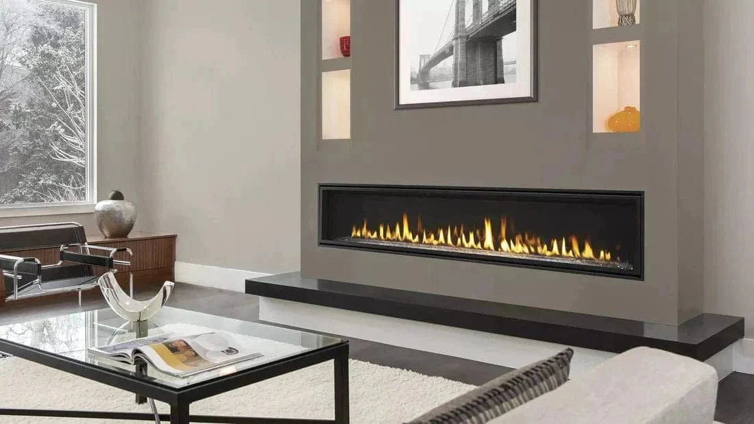 Majestic 60in Echelon II Linear Direct Vent Fireplace with IntelliFire Touch Ignition System - Image 4