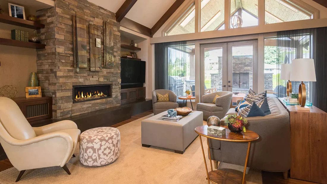 Majestic 72in Echelon II Linear Direct Vent Fireplace with IntelliFire Touch Ignition System - Image 5