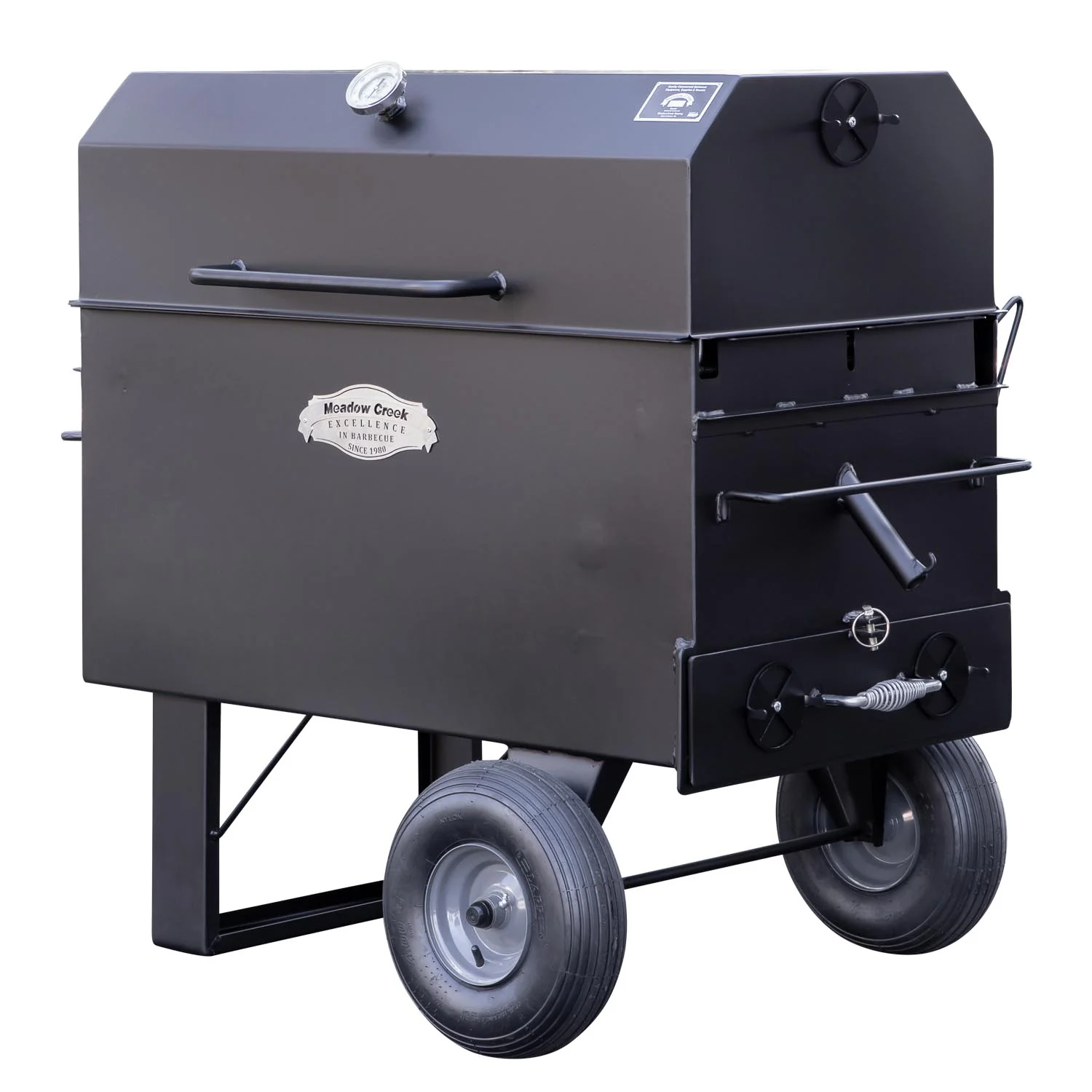 Meadow Creek COMBI42 All-in-One Charcoal BBQ Grill - Image 11