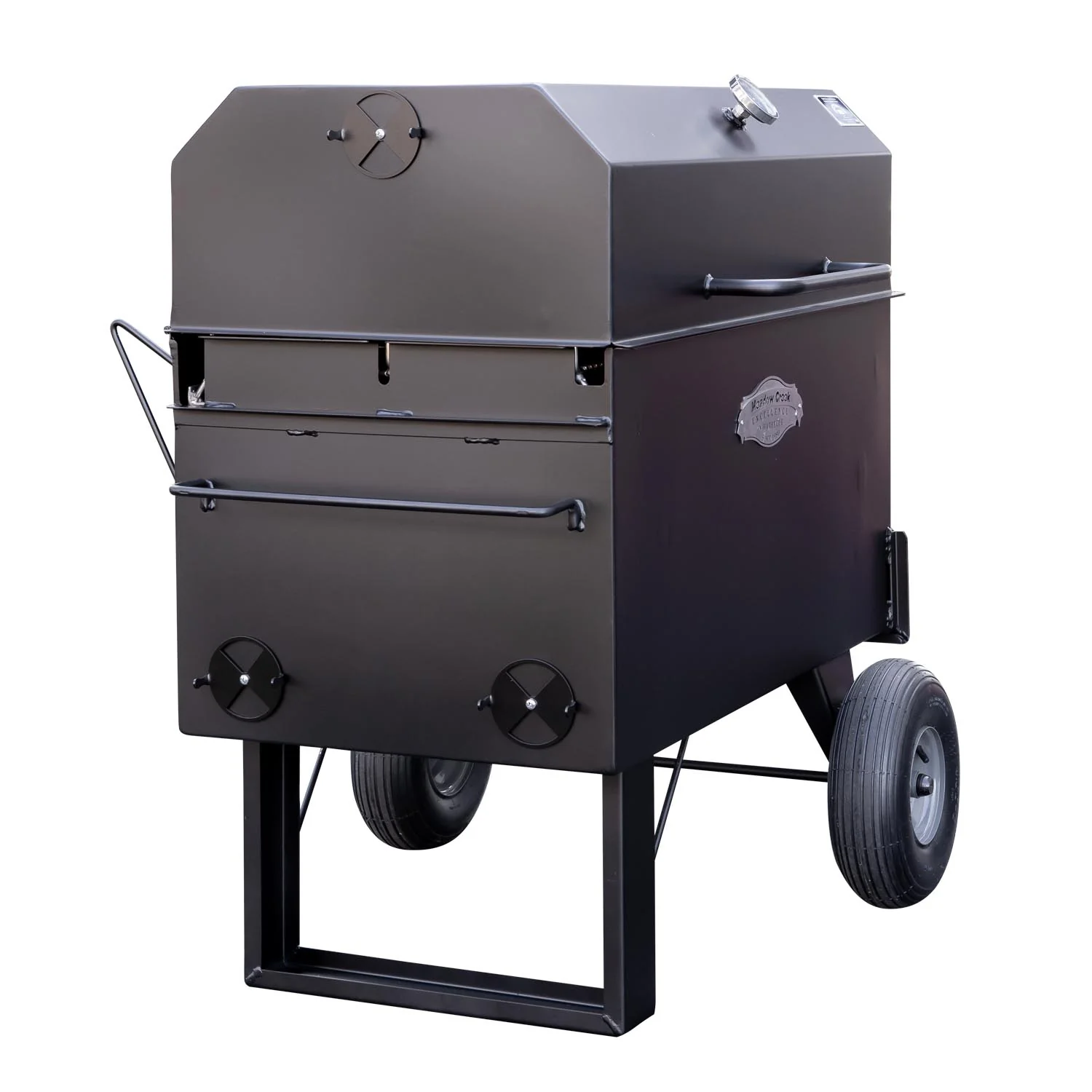 Meadow Creek COMBI42 All-in-One Charcoal BBQ Grill - Image 12